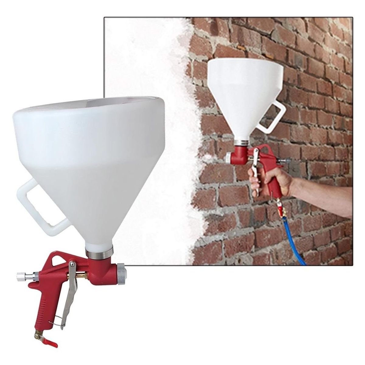 GENERICO - Pistola Eléctrica Texturizada Rojo 6 Lts de Alto Rendimiento