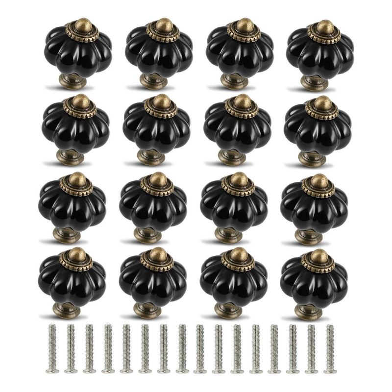 GENERICO - Perillas de Cerámica Vintage para Muebles Pack de 12 Unidades
