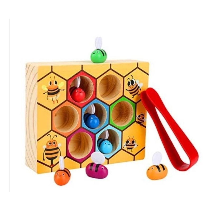 GENERICO - Juguete Didáctico de Madera para Motricidad Infantil