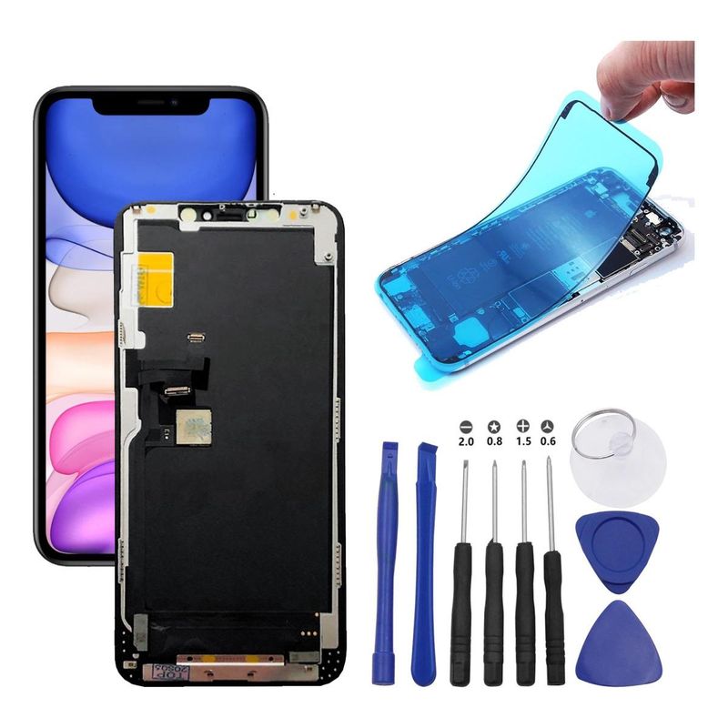 GENERICO - Pantalla Táctil para iPhone 11 con Kit de Instalación y Sello