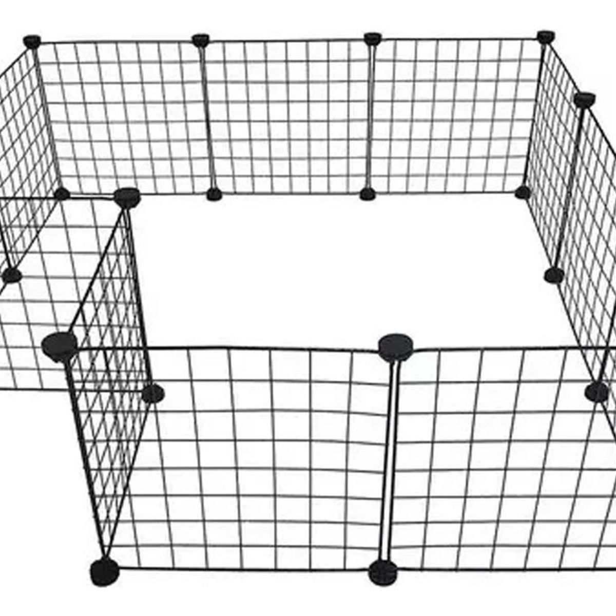 GENERICO - Corralito Portátil para Mascotas Pequeñas en Color Negro