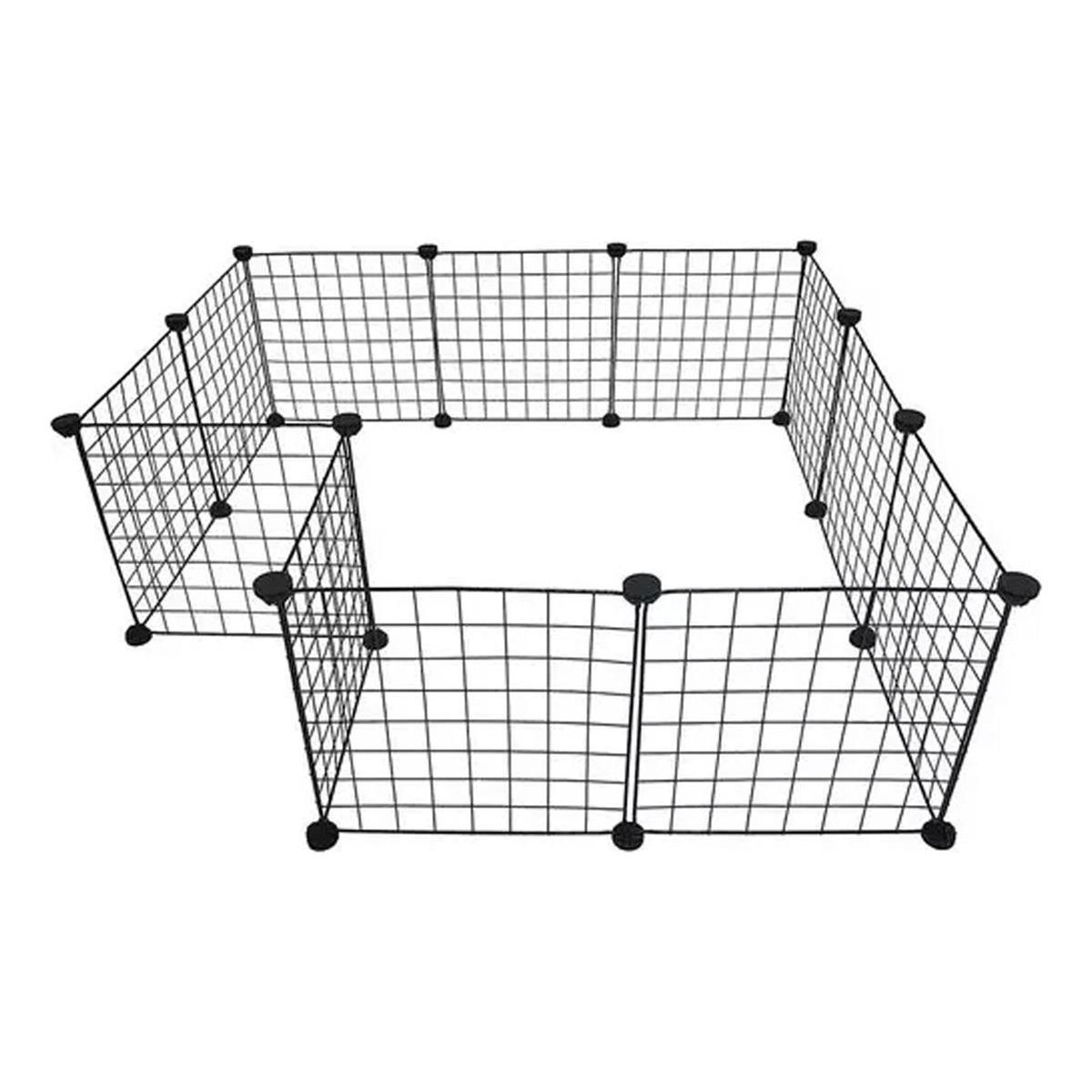 GENERICO - Corralito Portátil para Mascotas Pequeñas en Color Negro