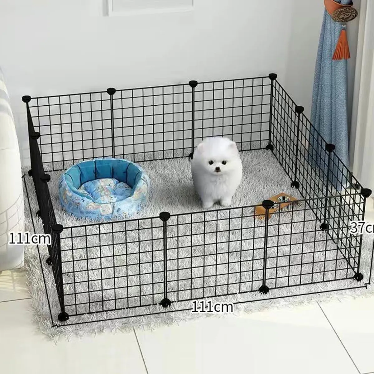 GENERICO - Valla de Plástico para Mascotas Ideal para Conejos y Gatos