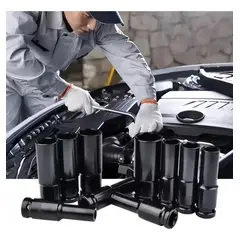 GENERICO - Juego de 20 Piezas de Llaves y Dados de Impacto Hexagonales