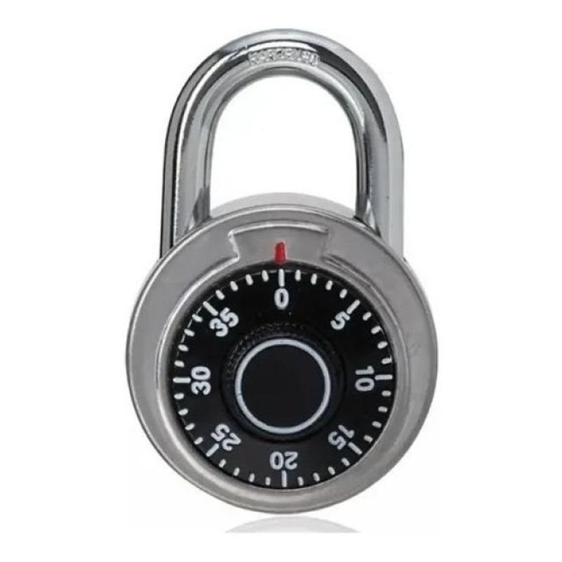 GENERICO - Candado de Seguridad Rotatorio con Combinación de 3 Números