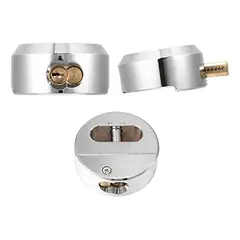 GENERICO - Candado Redondo Anticorte con Grillete Oculto para Seguridad