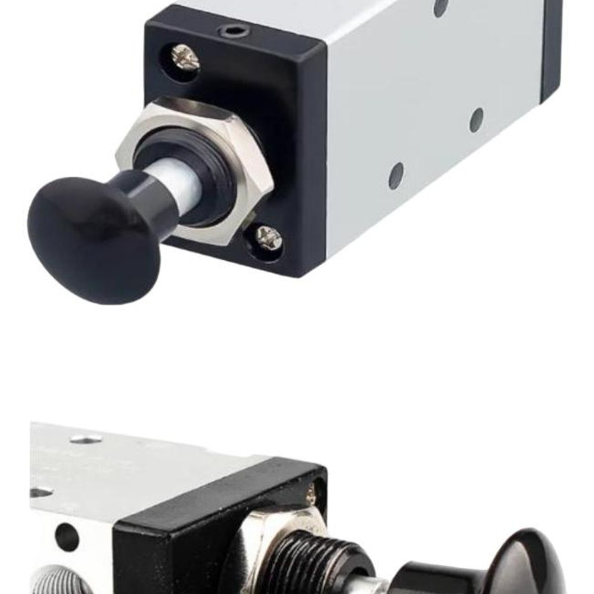 GENERICO - Válvula Neumática Manual 52 para Aire Comprimido 80°C