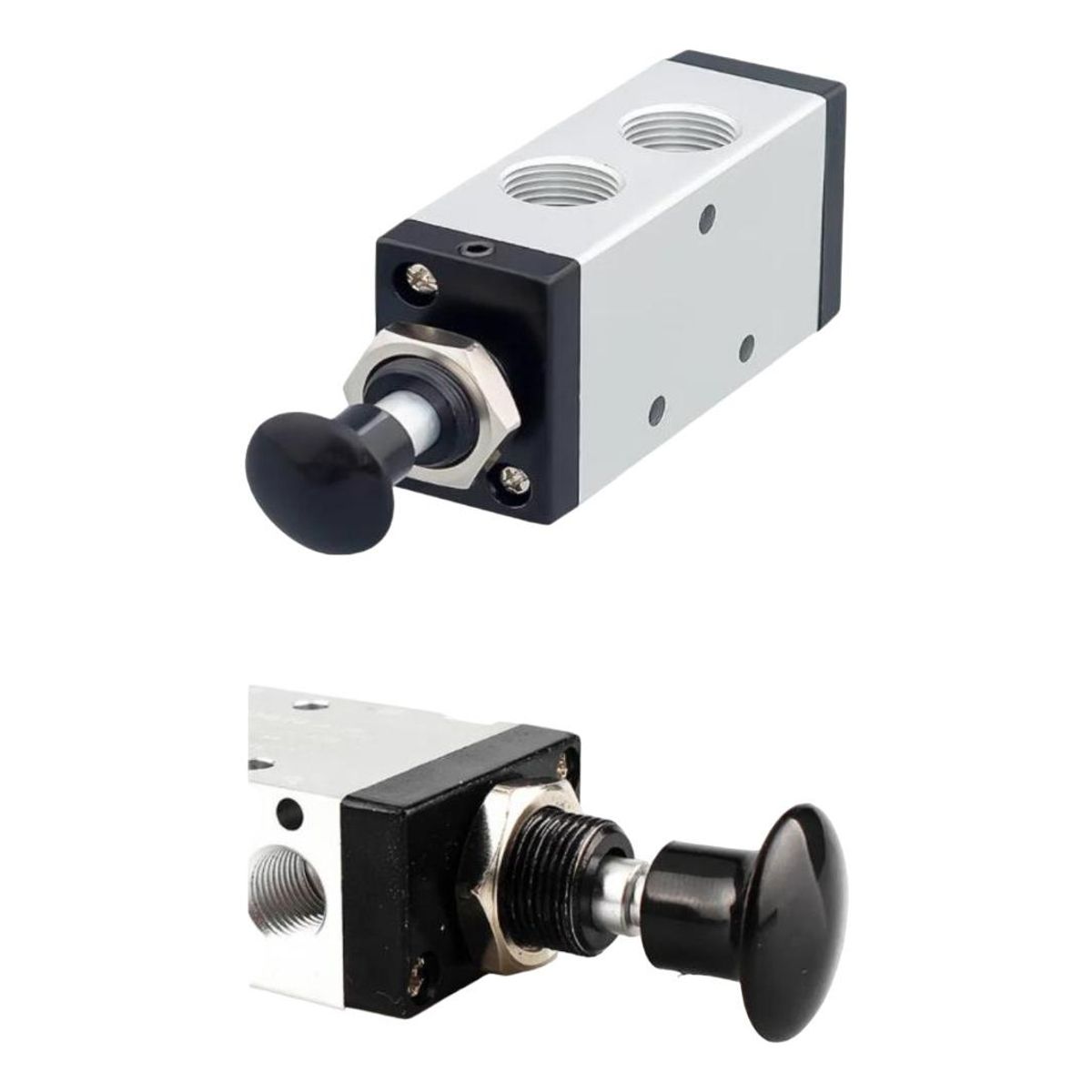 GENERICO - Válvula Neumática Manual 52 para Aire Comprimido 80°C