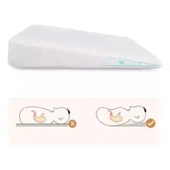 GENERICO - Cojín Antirreflujo Seguro y Lavable para Bebés 48x34x8 cm