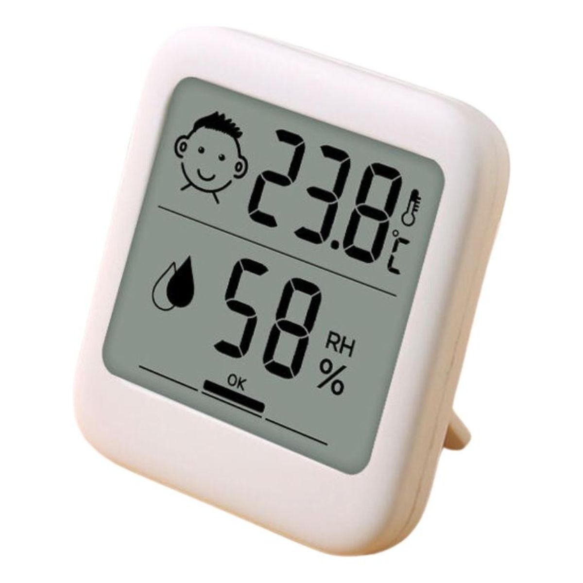 GENERICO - Termómetro Digital Interior con Medidor de Humedad y Comodidad