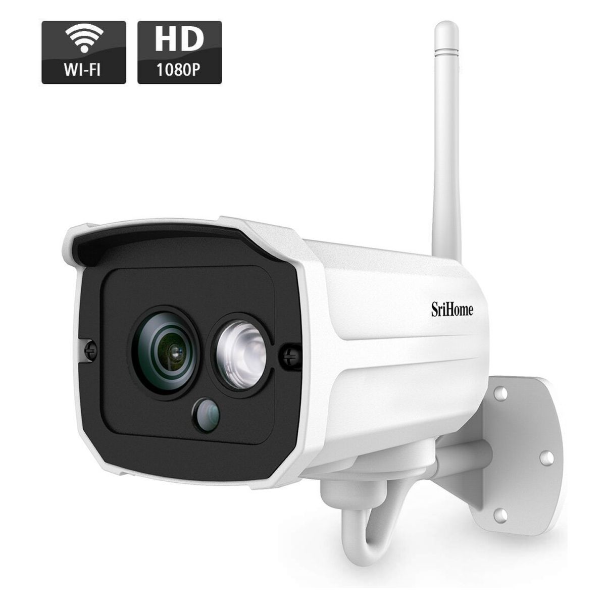 SRICAM - KIT NVR IP WIFI 4 Cámaras FHD 2MP Sricam NVS001