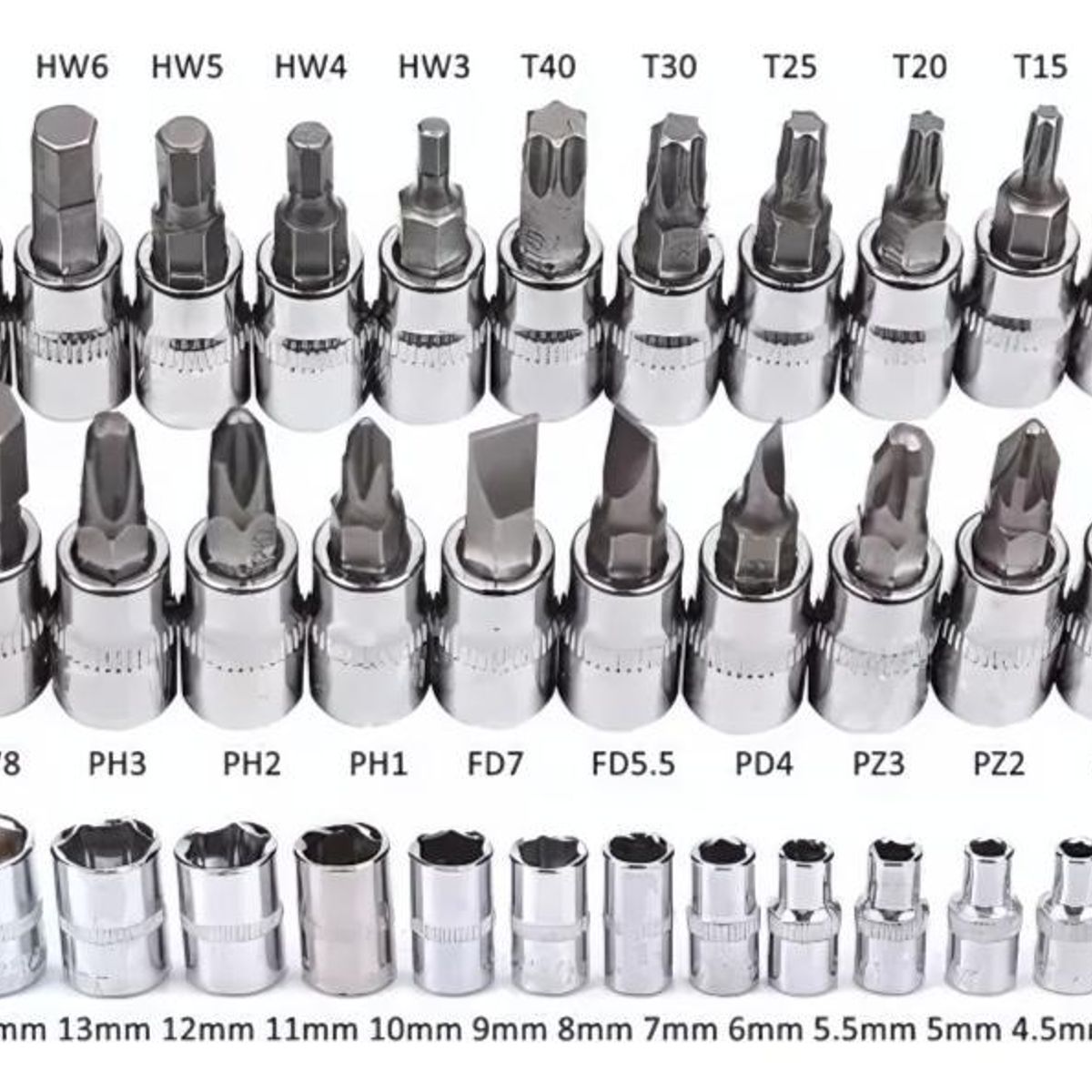GENERICO - Caja Profesional de Herramientas 46 Piezas para Automóvil