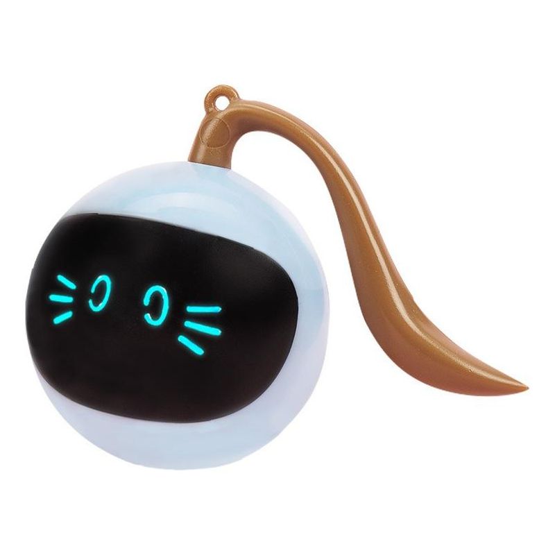 GENERICO - Pelota Interactiva Azul para Gatos Recargable y Divertida