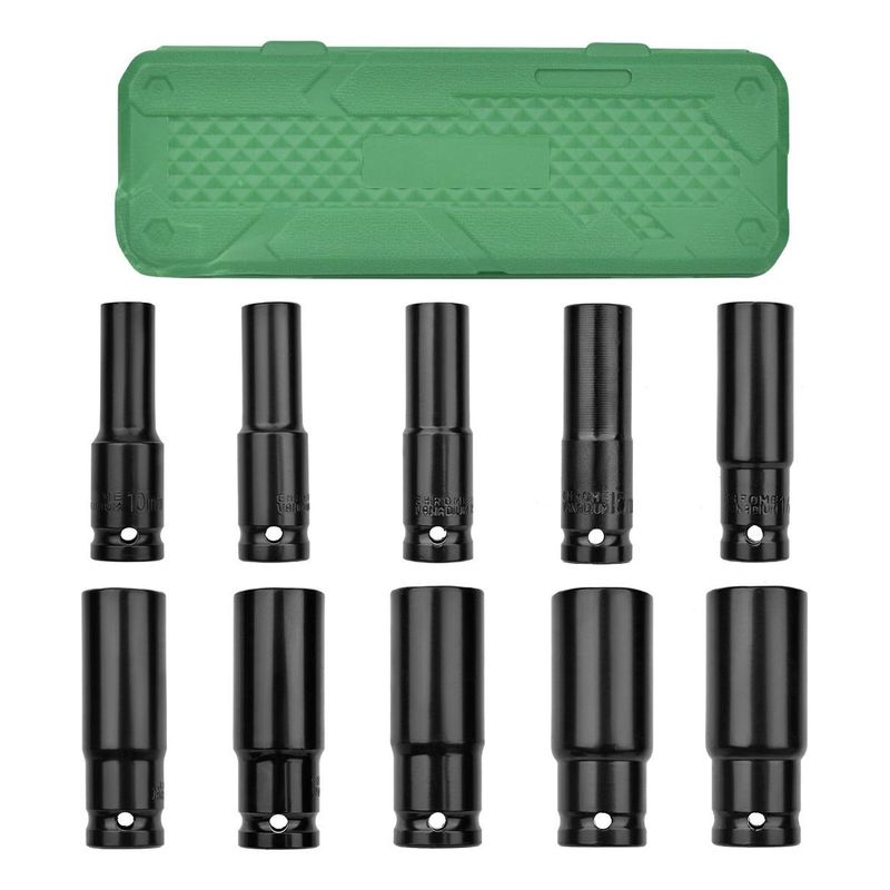 GENERICO - Kit de Dados de Impacto Hexagonales 10 Piezas en Estuche