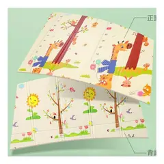 GENERICO - Alfombra Plegable Reversible Antigolpes para Bebés 200x180cm