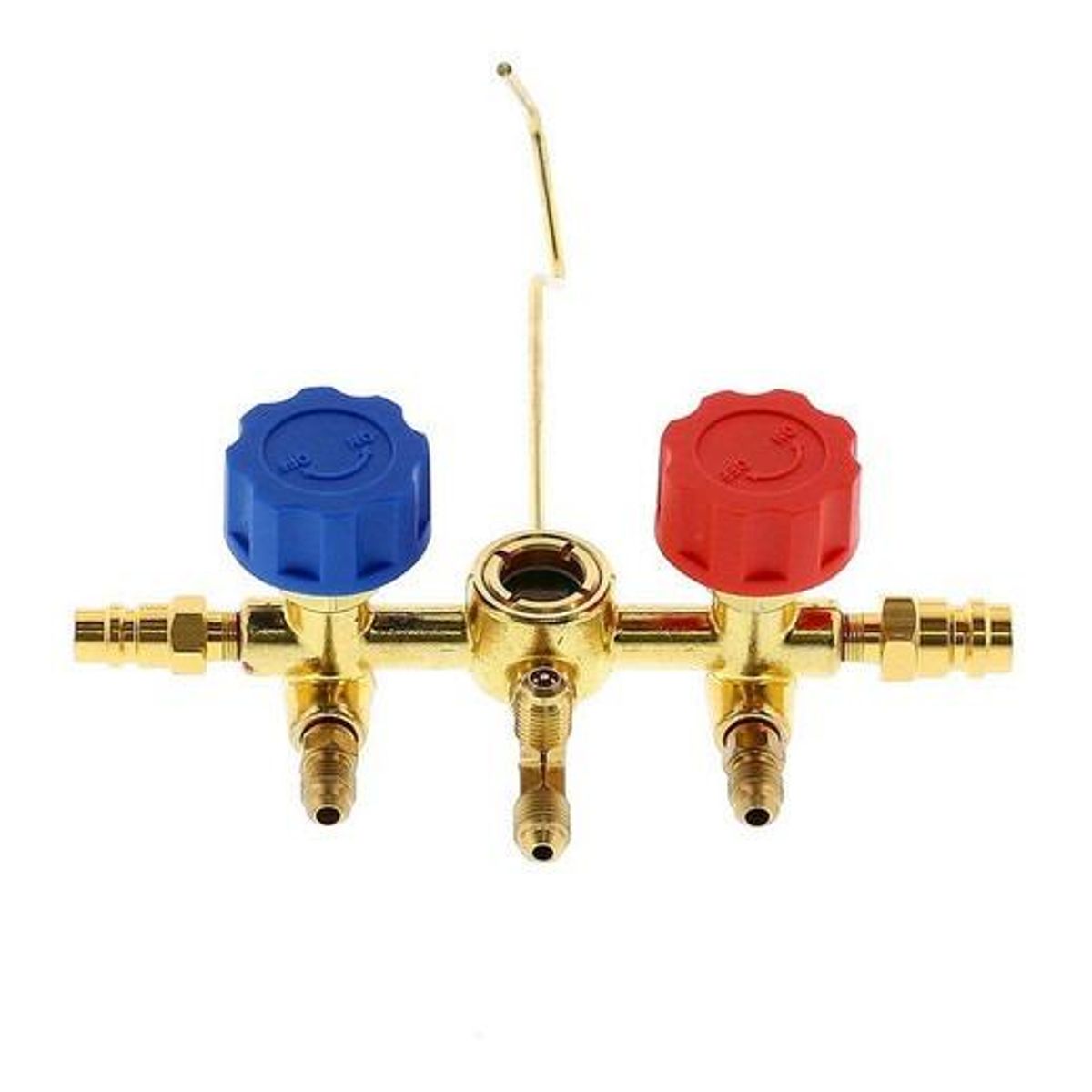 GENERICO - Cuerpo de Bronce Manifold con Visor para Manómetros