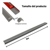 Protector Antideslizante de Goma para Escaleras de 3m