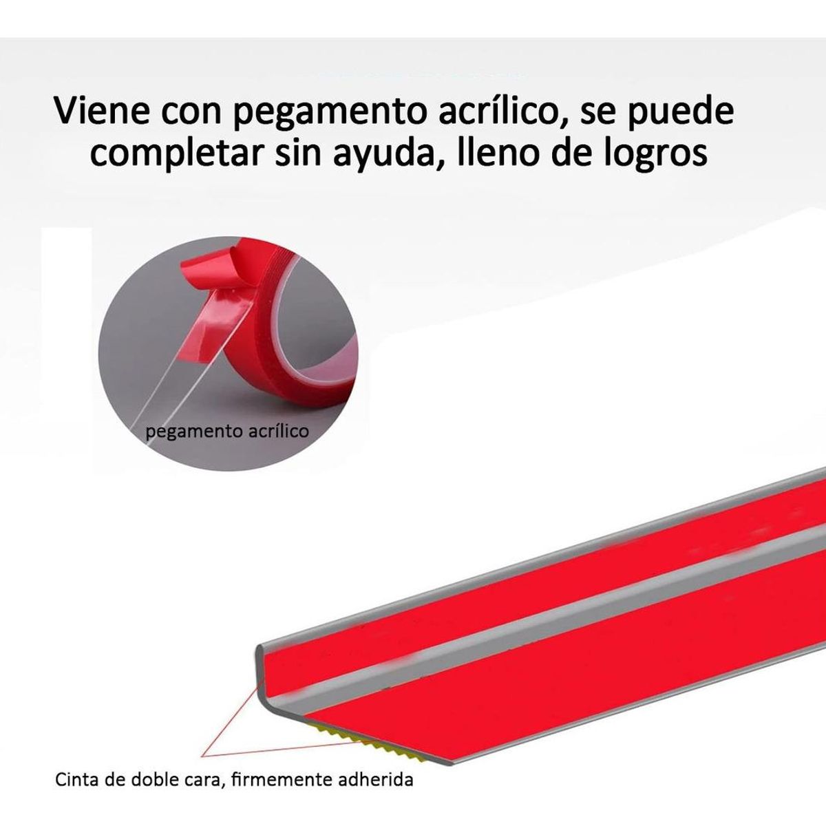 GENERICO - Protector Antideslizante de Goma para Escaleras de 3m