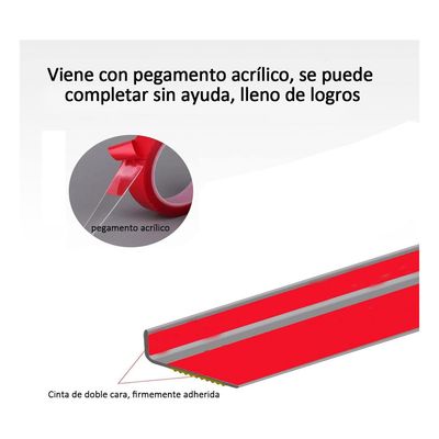 Imagen 2 del producto Protector Antideslizante de Goma para Escaleras de 3m