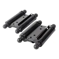 GENERICO - Bisagra Vaivén Negra Automática para Puertas Pack 2