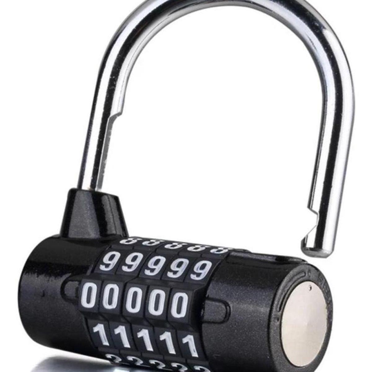 GENERICO - Candado de seguridad con combinación 4 dígitos de acero inox