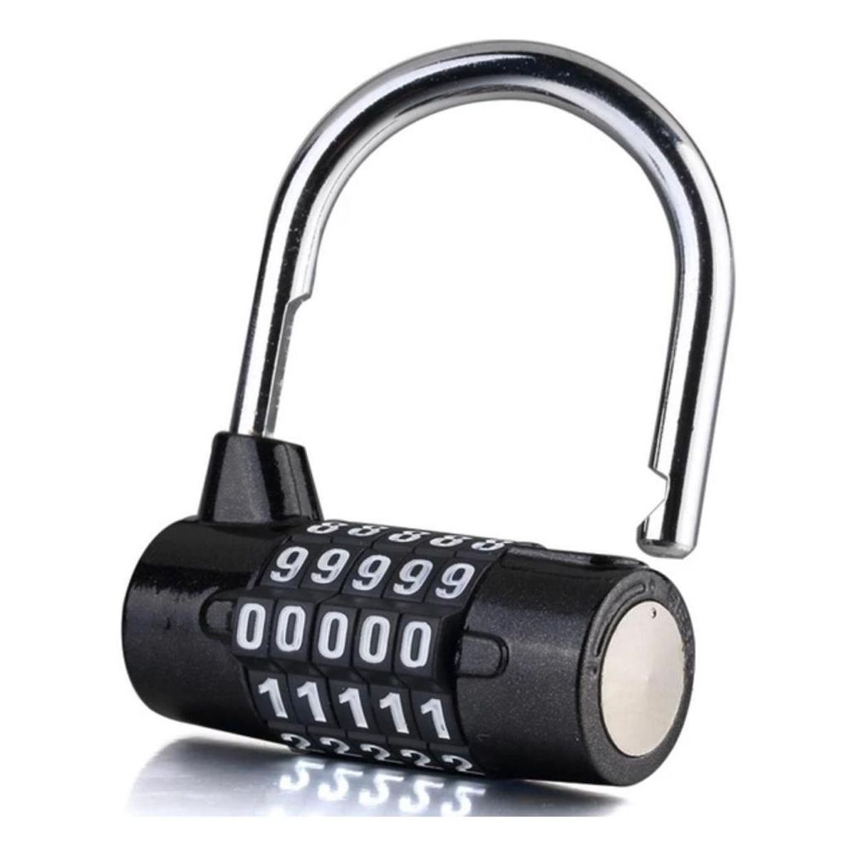 GENERICO - Candado de seguridad con combinación 4 dígitos de acero inox