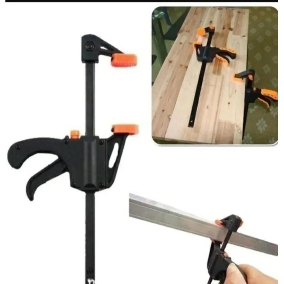 GENERICO - Set de 4 Prensas Rápidas de Carpintería F Metal y Plástico