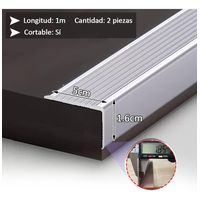 Tira Antideslizante de Aluminio de 2 Metros para Escaleras