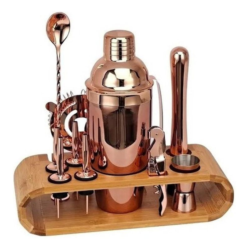 GENERICO - Elegante Set de Coctelera de Acero Inoxidable 12 Piezas