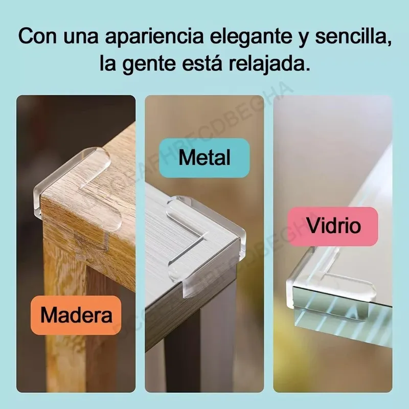 GENERICO - Tira Protectora Transparente de Bordes y Esquinas para Muebles