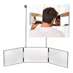 GENERICO - Espejo Triple Ajustable para Cortes de Cabello Sin Niebla