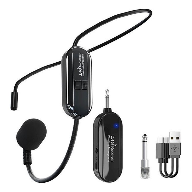 GENERICO - Micrófono Inalámbrico con Auriculares de Alta Fidelidad