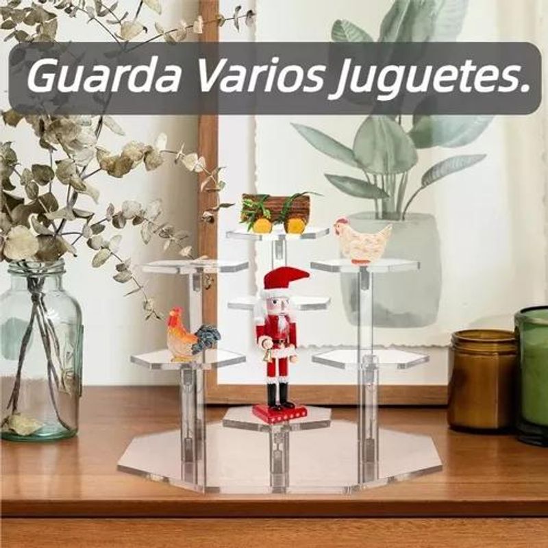 GENERICO - Exhibidor Escalonado de Acrílico Ecológico para Cosméticos