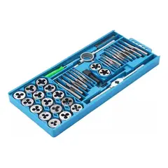 GENERICO - Kit Completo de Terrajas Macho y Hembra en Estuche 40 Pz