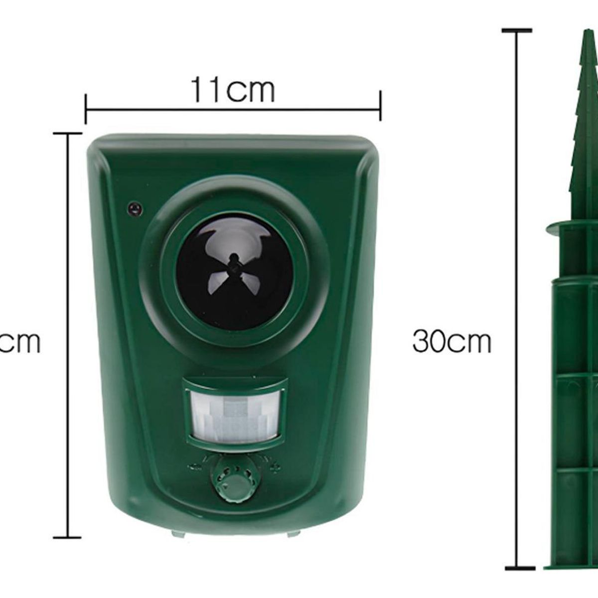 GENERICO - Repelente Ultrasonido para Protección de Espacios Exteriores