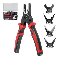 GENERICO - Juego de Alicates Intercambiables 5 en 1 de Alta Durabilidad