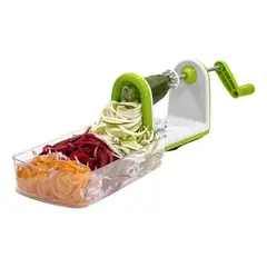 GENERICO - Cortador Espiral de Verduras con Cuchillas Intercambiables