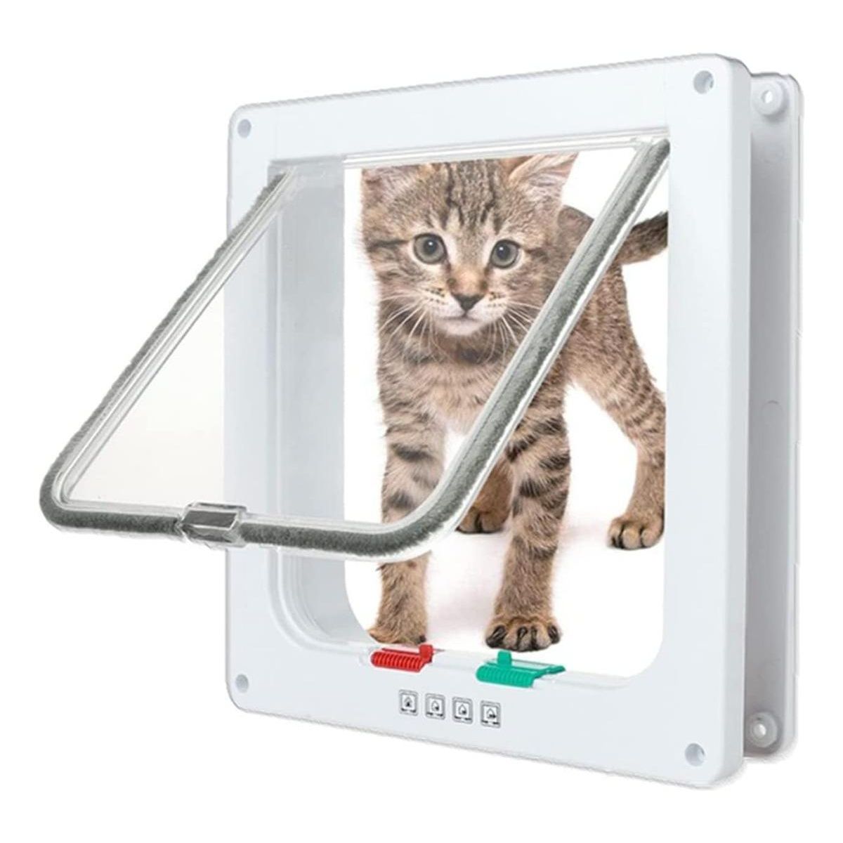 GENERICO - Puerta de Acceso para Mascotas con Múltiples Modos de Apertura