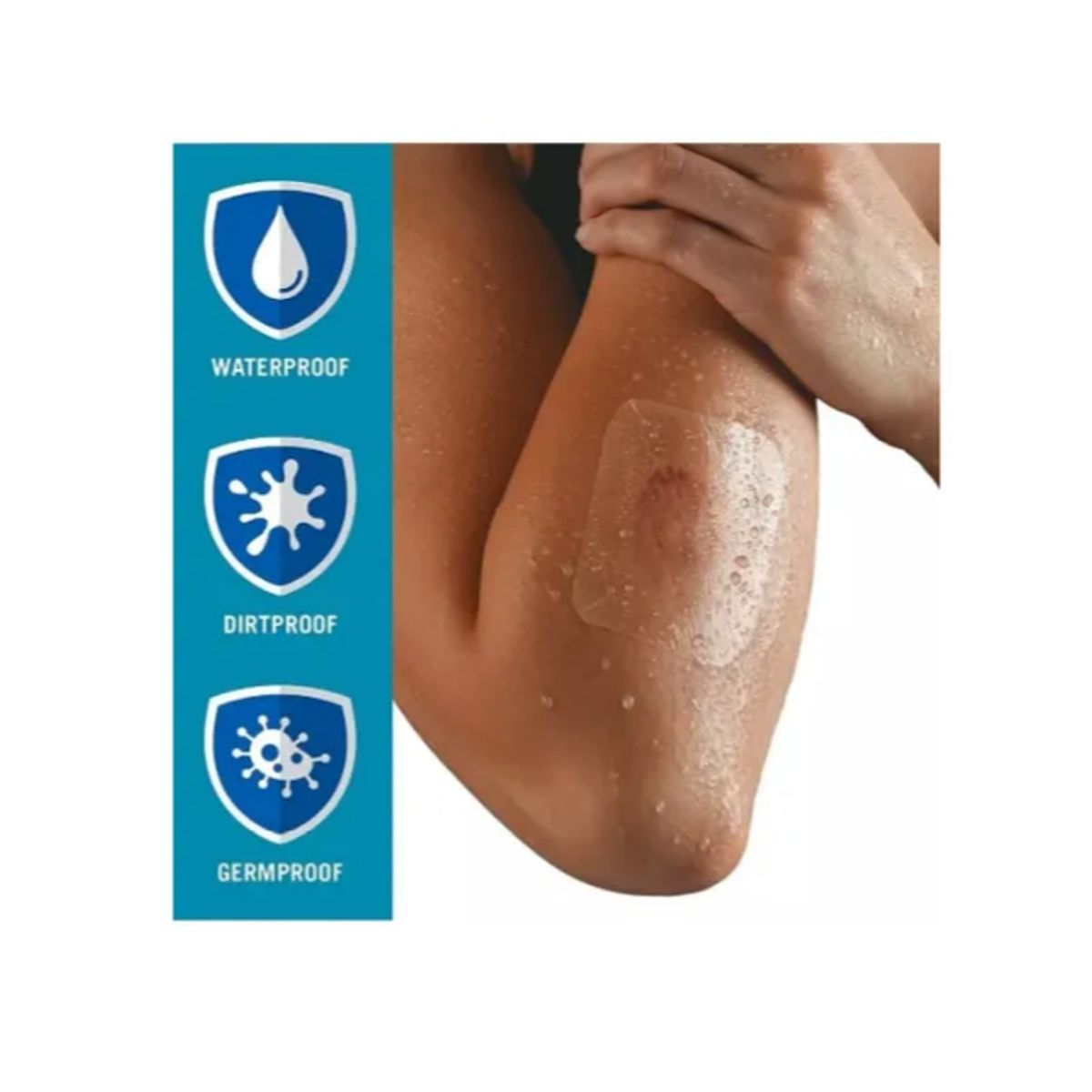 GENERICO - Pack 10 Parches Impermeables Transparentes Heridas Tatuajes
