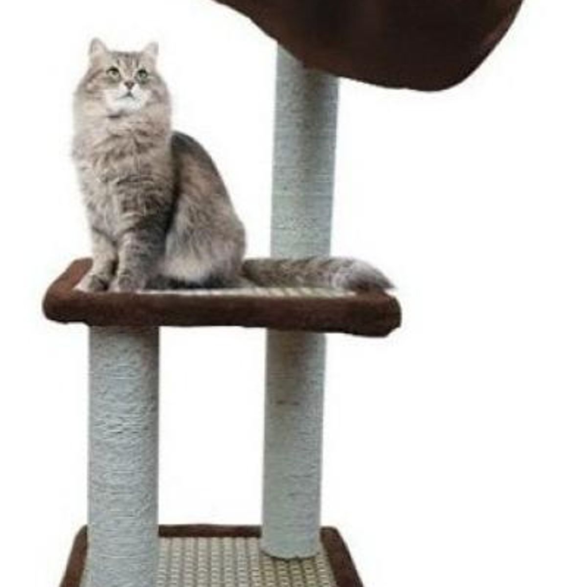 GENERICO - Torre Rascador para Gatos con Cesta y Diversión Asegurada