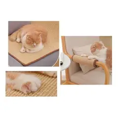 GENERICO - Alfombra Rascador de Sisal Antideslizante para Gatos 50x80cm