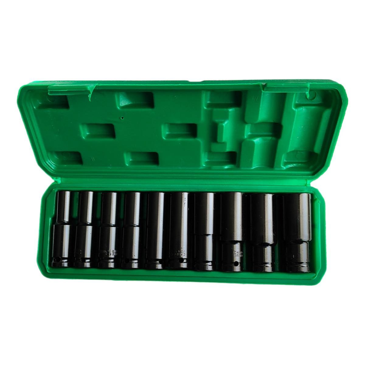 GENERICO - Juego de Dados de Impacto Largos 10 Puntas Torx 75mm