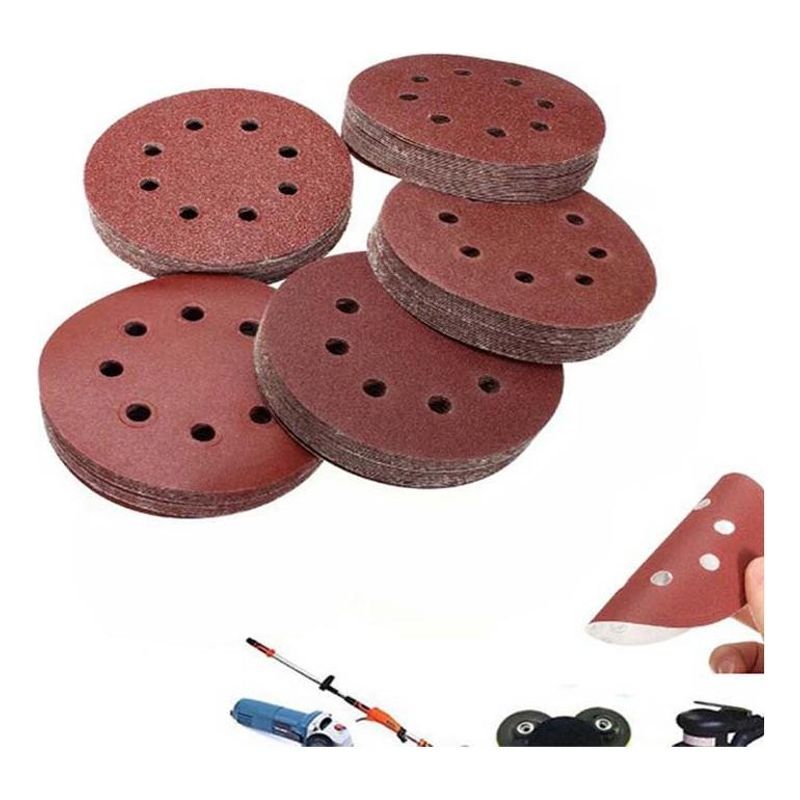 GENERICO - Set de 50 Lijas Velcro 125mm para Todos los Superficies