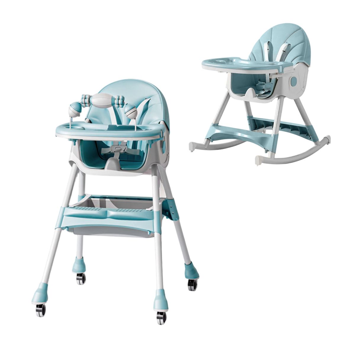 MON PETIT - Silla Comer Bebe Doble Altura Safe Baby Mecedora Reclinable