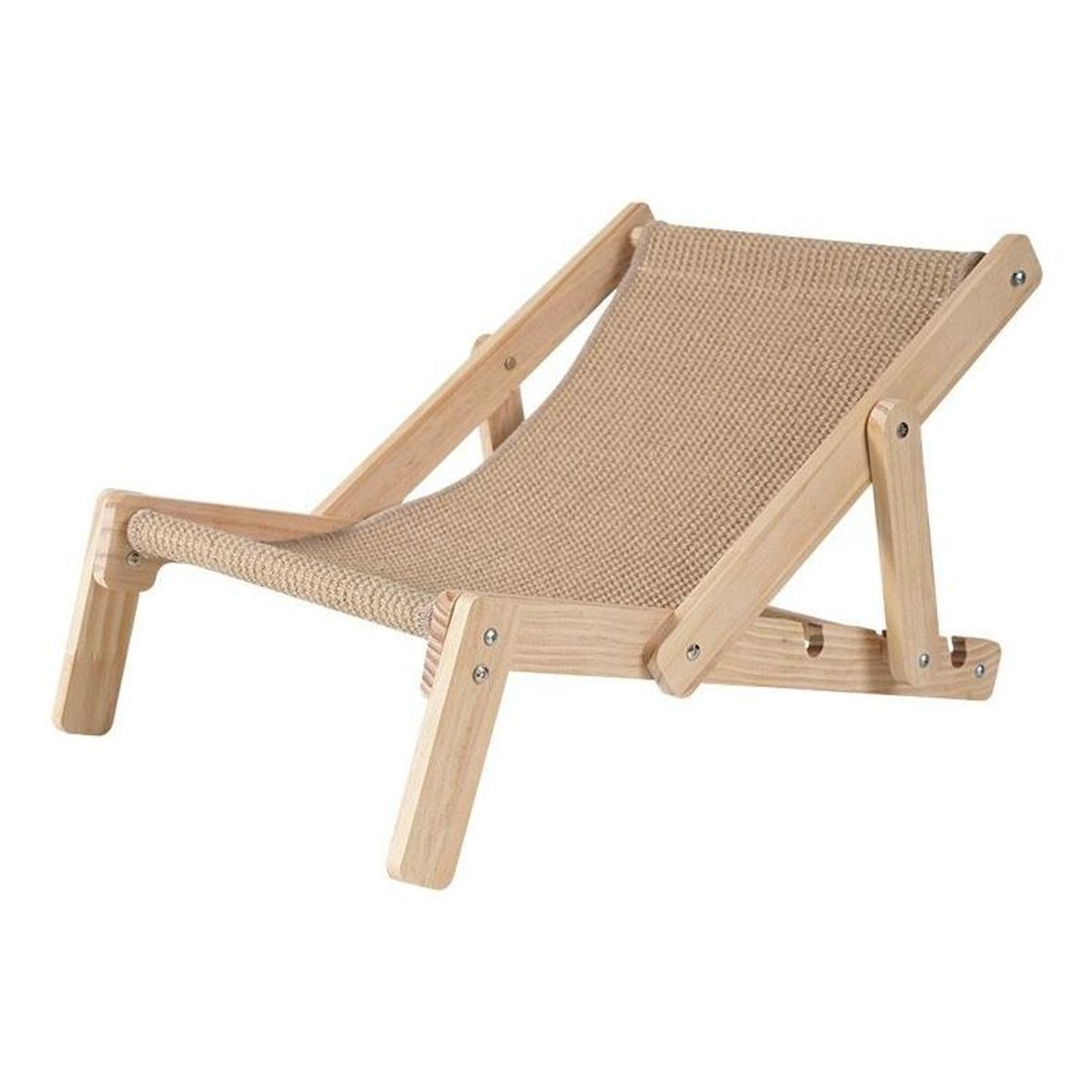GENERICO - Silla Rascador de Madera y Sisal para Gatos y Perros Pequeños