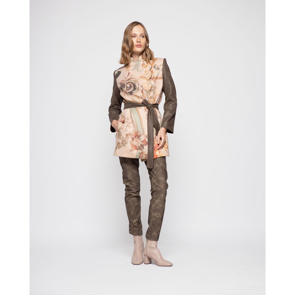 LUDOVICA - Abrigo Mujer Azucena Camel Ludovica