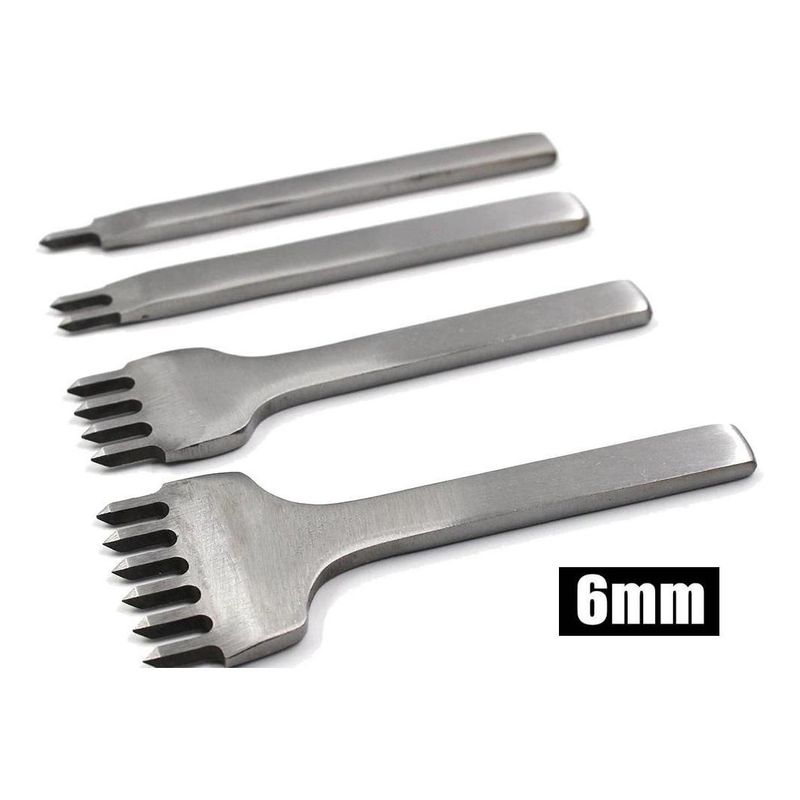 GENERICO - Set de Perforadores para Cuero 1-6 Dientes de 6 mm