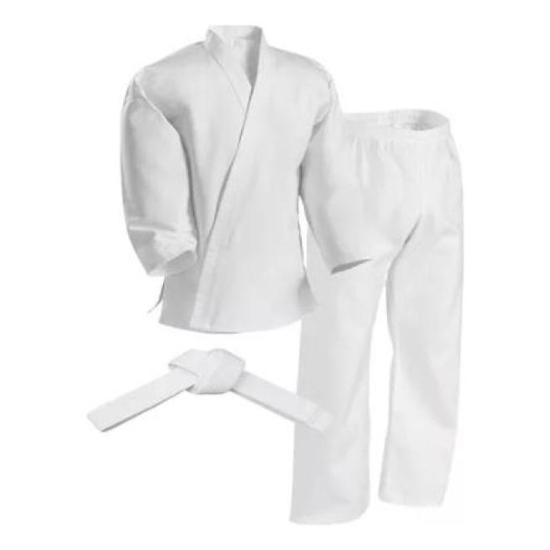 GENERICO - Uniforme de Karate blanco cómodo y flexible para todas las edades