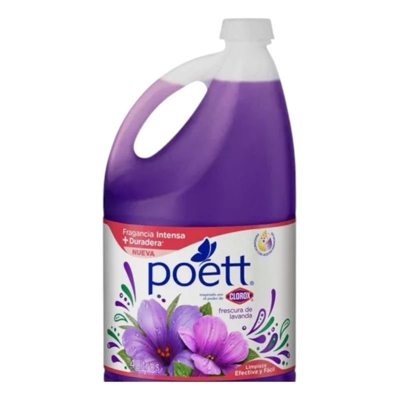 CLOROX - Limpiador Liquido Aromatizante Poett Lavanda 4 Litros