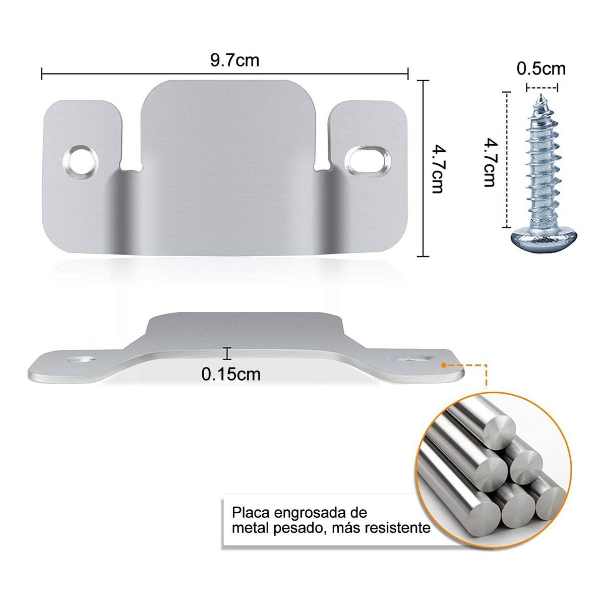 GENERICO - Conectores Metálicos para Sofás Seccionales Pack de 8 Unidades